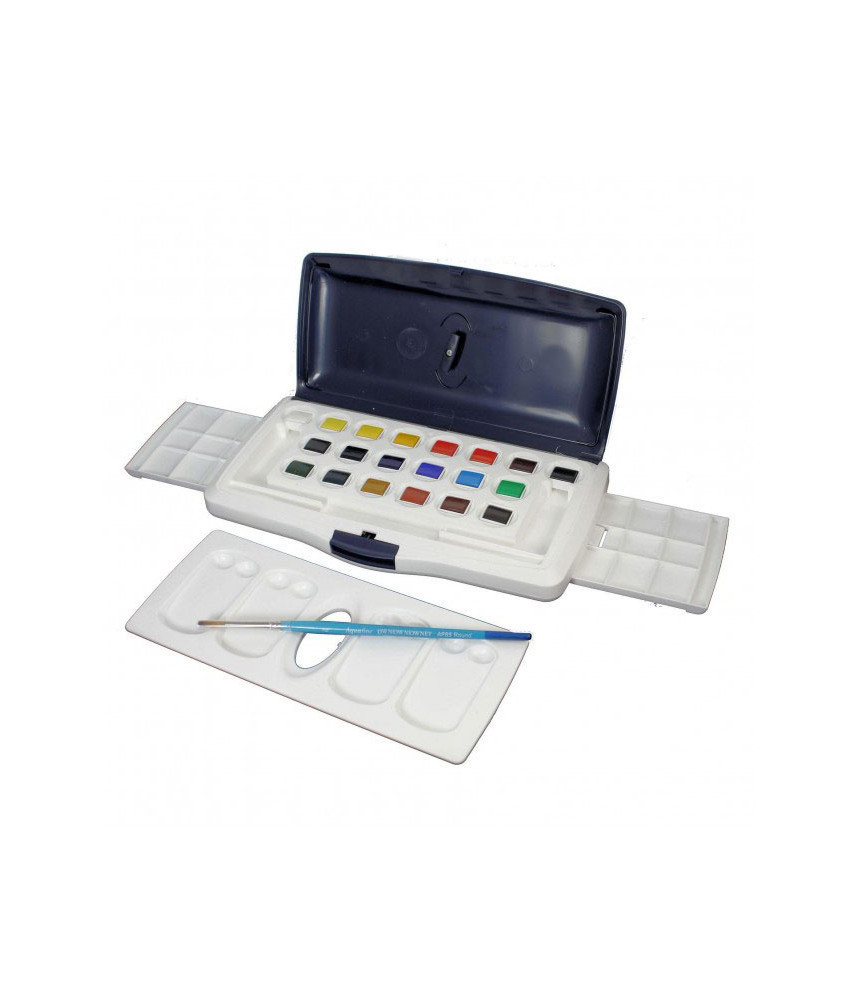 Daler Rowney Aquafine 20 Half Pan Watercolour Box