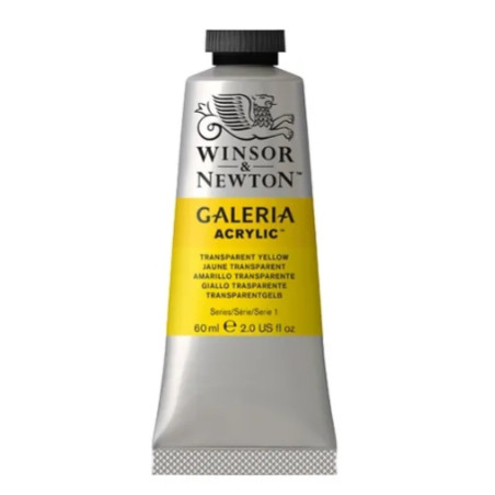Winsor & Newton Galeria Acrylic Paint 60ml Transparent Yellow