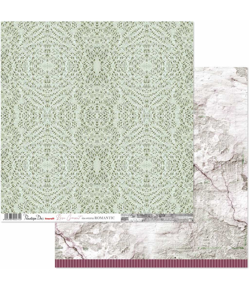 Penelope Dee Rose Garnet Paper - Romantic
