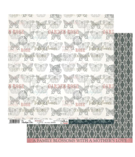 Penelope Dee Mother of Pearl 12 x 12 Scrapbook Paper - Devoted