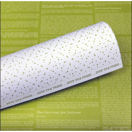 Lady Pattern Paper - Fairytale Times Green Chartreuse