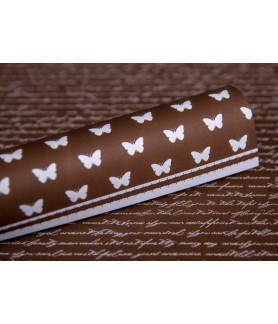 Lady Pattern Paper - Script Chocolate Chilli