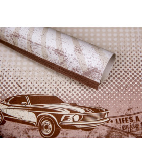 Lady Pattern Paper - Enjoy The Ride Chocolate Buff