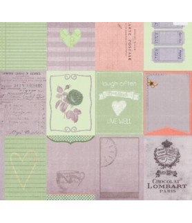 Scrap Collection Blissful 12 x 12 Scrapbook Paper 006