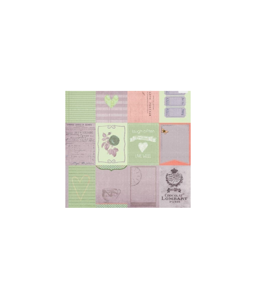 Scrap Collection Blissful 12 x 12 Scrapbook Paper 006
