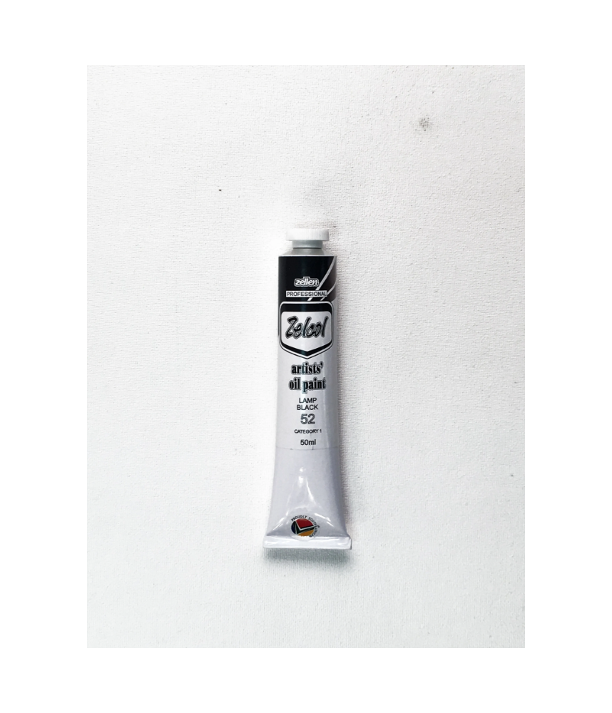Zellen ZELCOL ARTIST OIL PAINT  50ml tub - Lamp Black