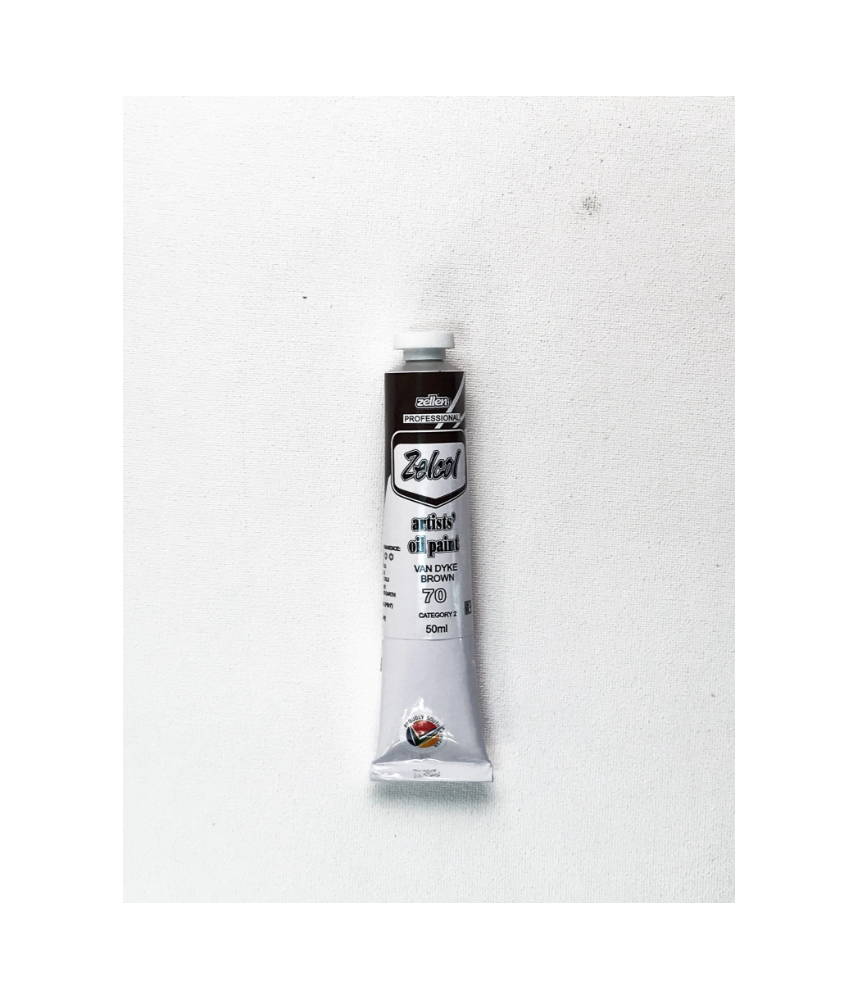 Zellen ZELCOL ARTIST OIL PAINT  50ml tub - Van Dyke  Brown