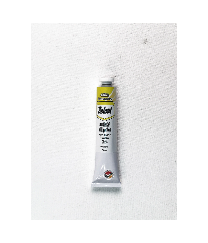 Zellen Zelcol Oil Paint 50ml tube - Arylamide Yellow