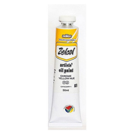 Zellen ZELCOL ARTIST OIL PAINT 50ml tub - Chrome Yellow Hue
