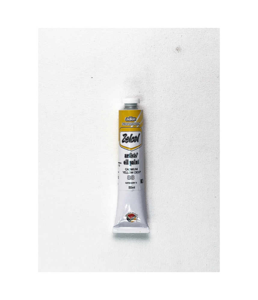 Zellen ZELCOL ARTIST OIL PAINT 50ml tub - Cadmium Yellow Deep