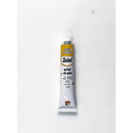 Zellen ZELCOL ARTIST OIL PAINT 50ml tub - Cadmium Yellow Deep