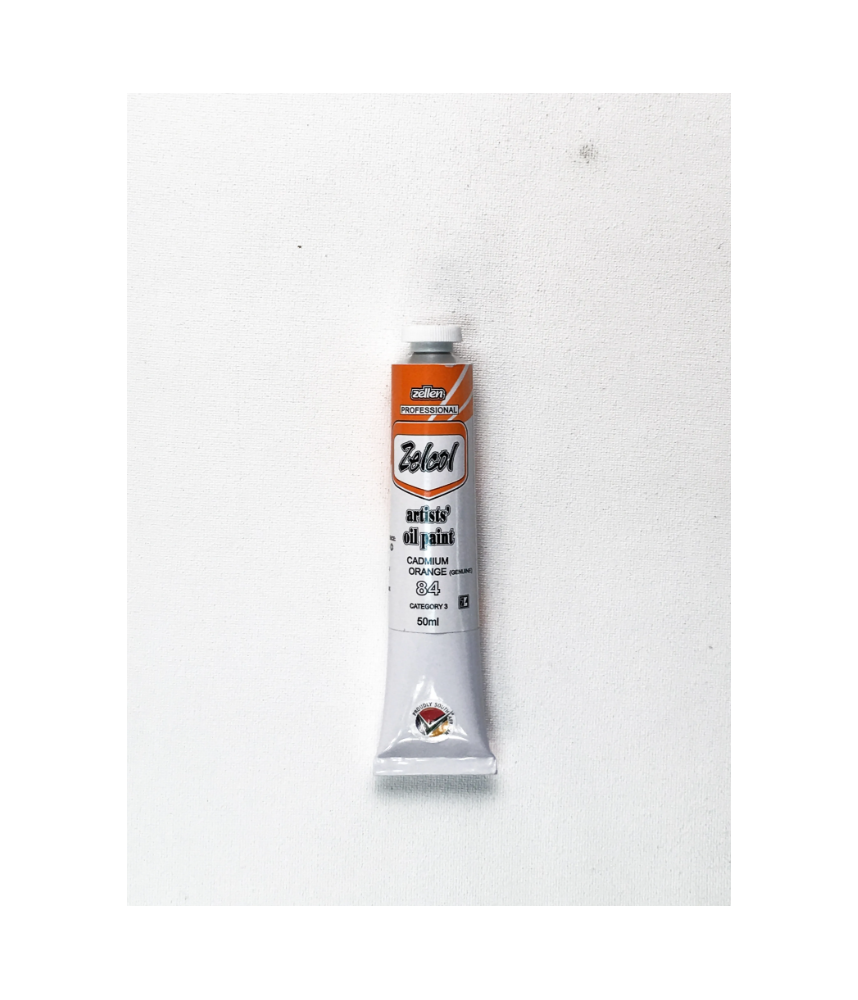 Zellen ZELCOL ARTIST OIL PAINT 50ml tub - Cadmium Orange