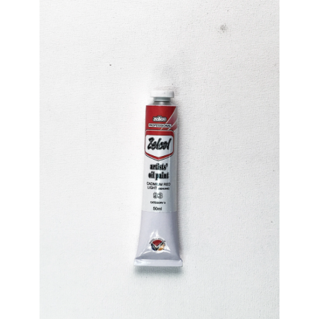 Zellen ZELCOL ARTIST OIL PAINT 50ml tub - Cadmium Red Light