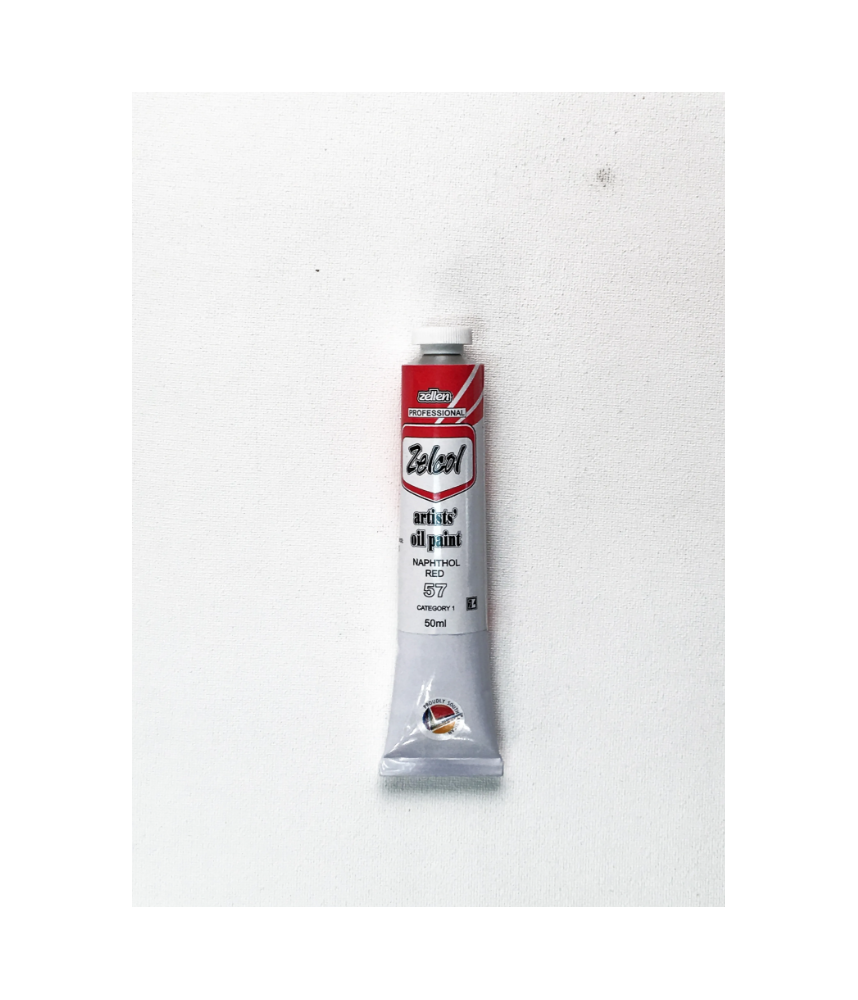 Zellen ZELCOL ARTIST OIL PAINT 50ml tub - Naphthol Red