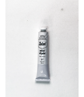 Zellen ZELCOL ARTIST OIL PAINT 50ml tub - Zinc White