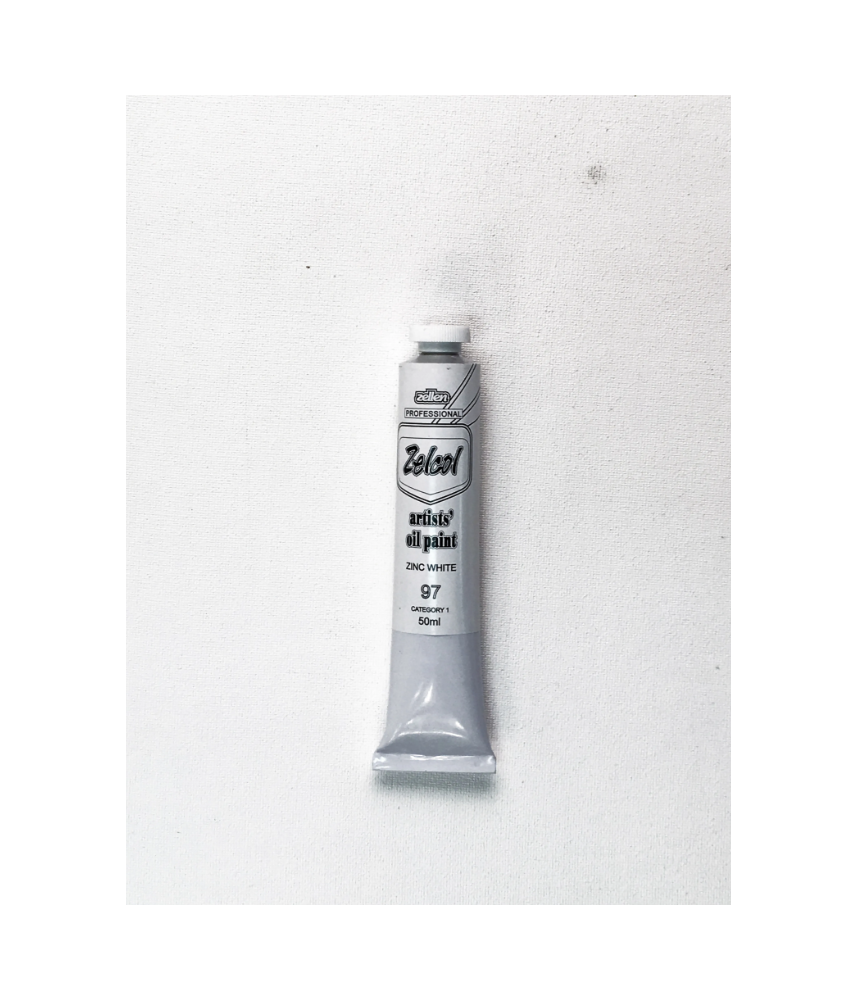Zellen ZELCOL ARTIST OIL PAINT 50ml tub - Zinc White