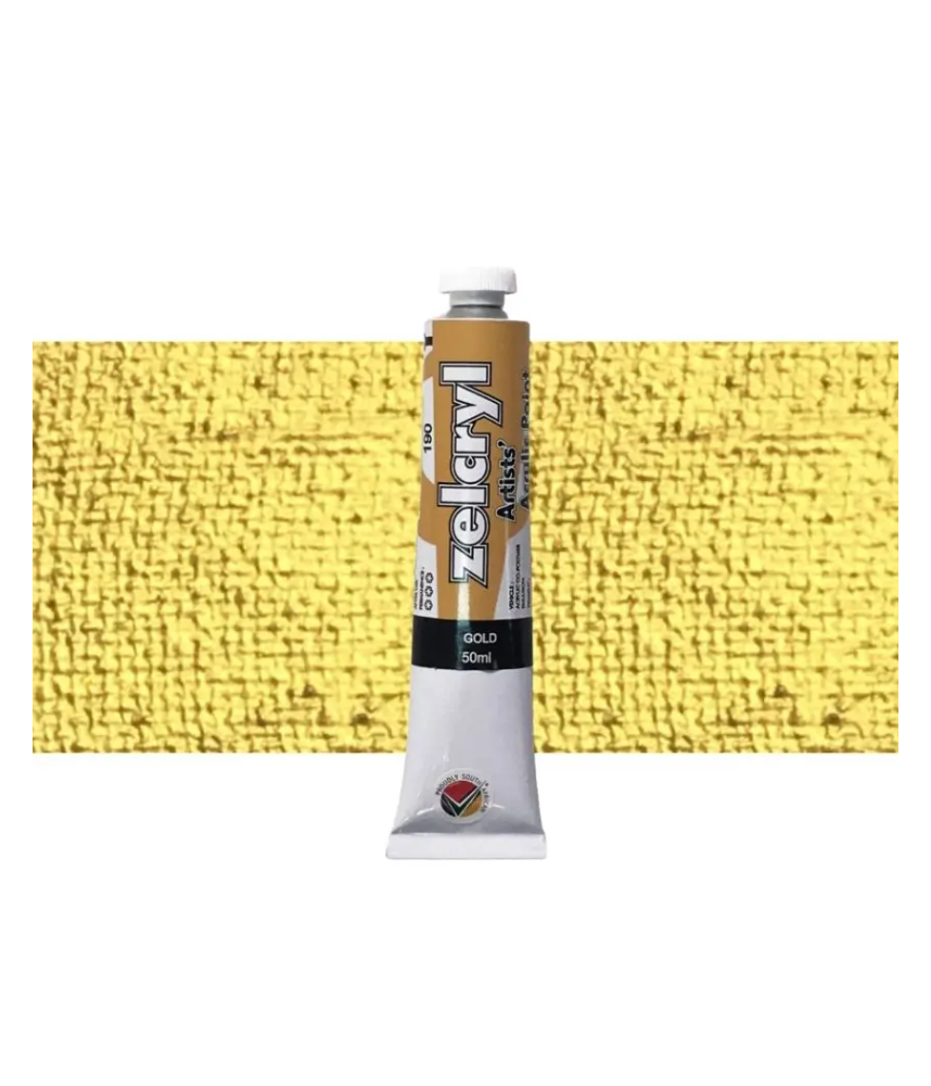 Zellen Zelcryl Acrylic Paint 50ml 190 Gold
