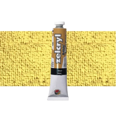 Zellen Zelcryl Acrylic Paint 50ml 190 Gold
