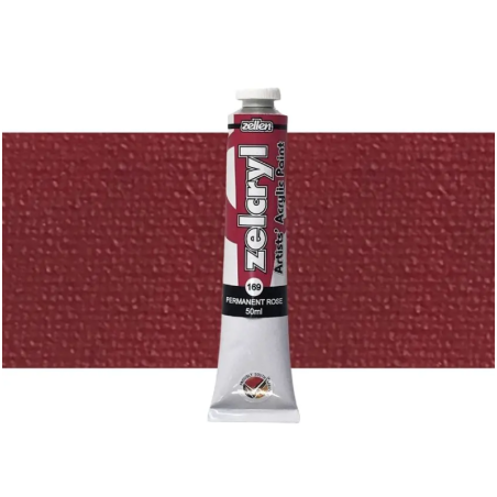 Zellen Zelcryl Acrylic Paint 50ml 169 Permanent Rose