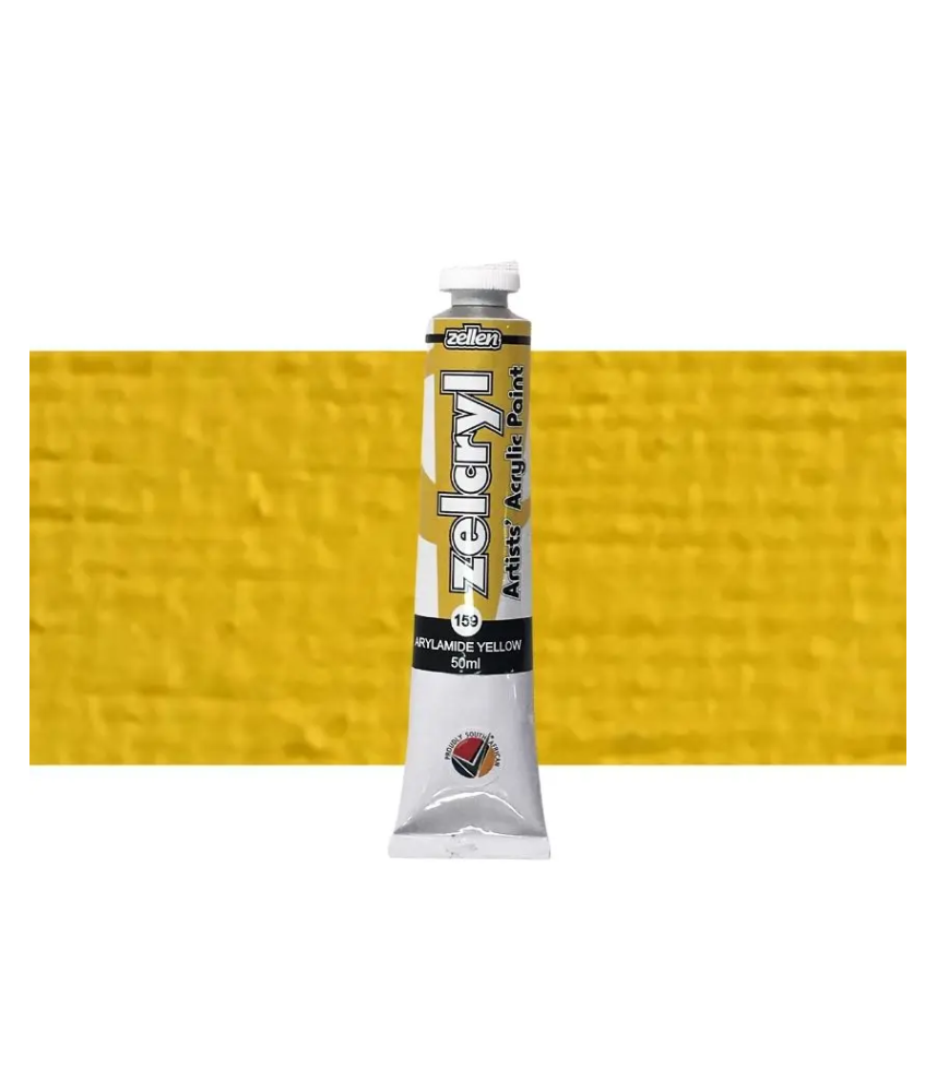 Zellen Zelcryl Acrylic Paint 50ml 159 Arylimide Yellow