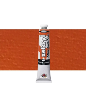 Zellen Zelcryl Acrylic Paint 50ml 158 Brilliant Orange