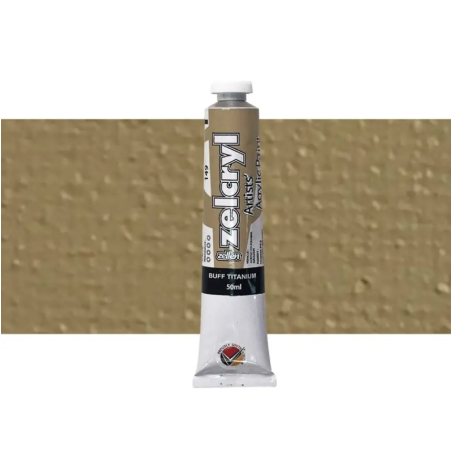 Zellen Zelcryl Acrylic Paint 50ml 149 Buff Titanium