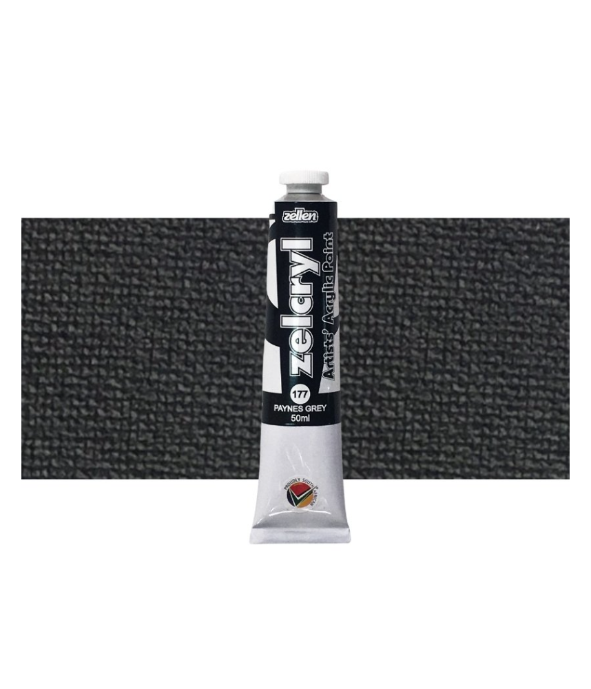 Zellen Zelcryl Acrylic Paint 50ml 177 Paynes Gray