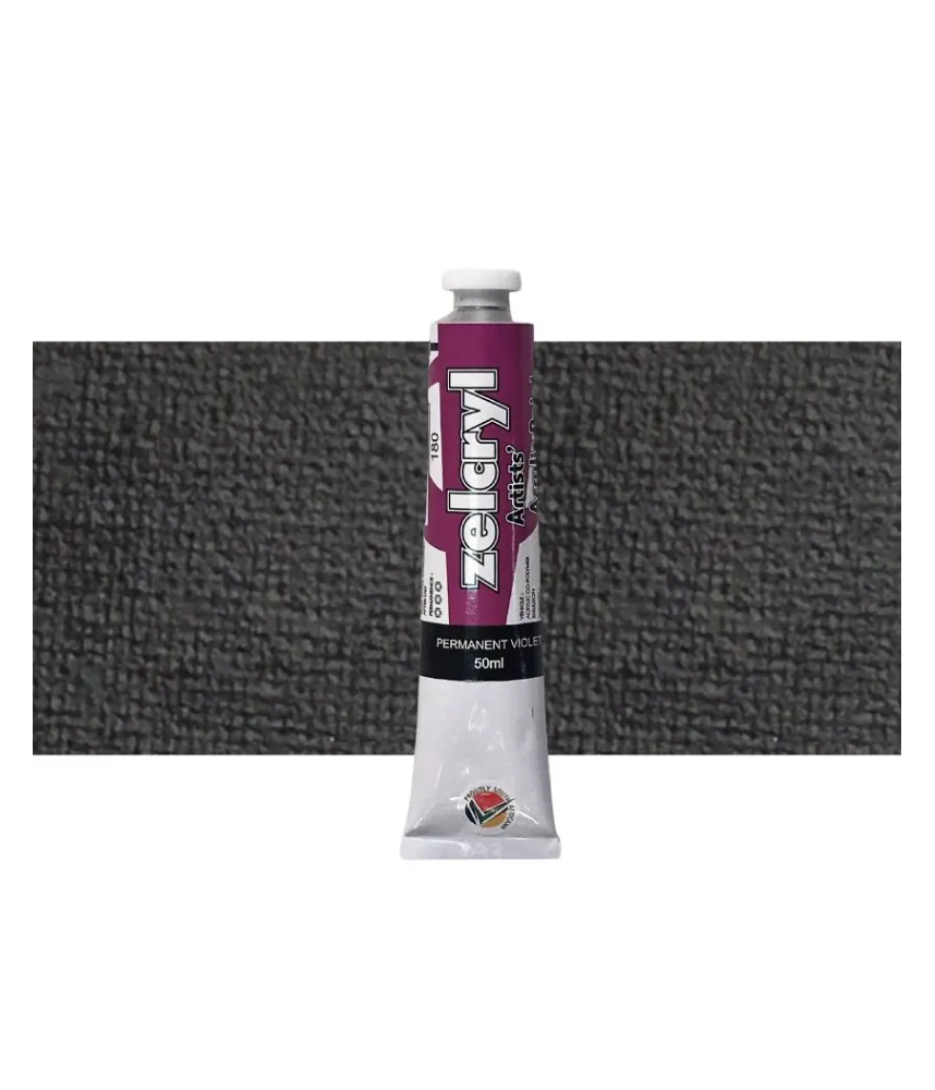 Zellen Zelcryl Acrylic Paint 50ml 180 Permanent Violet