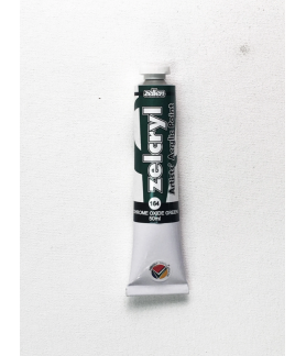 Zellen Zelcryl Acrylic Paint 50ml 164 Chromium Oxide Green
