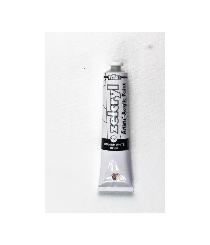 ZELLEN Zelcryl Acrylic Paint 100ml 150 Titanium White