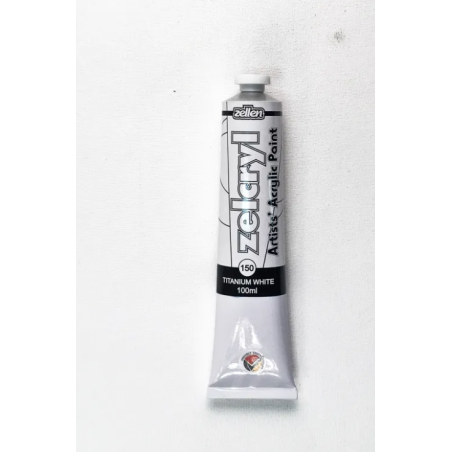 ZELLEN Zelcryl Acrylic Paint 100ml 150 Titanium White