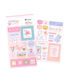 Rosies Studio - Born to Bloom Chipboard Embellishments 2 Sheets