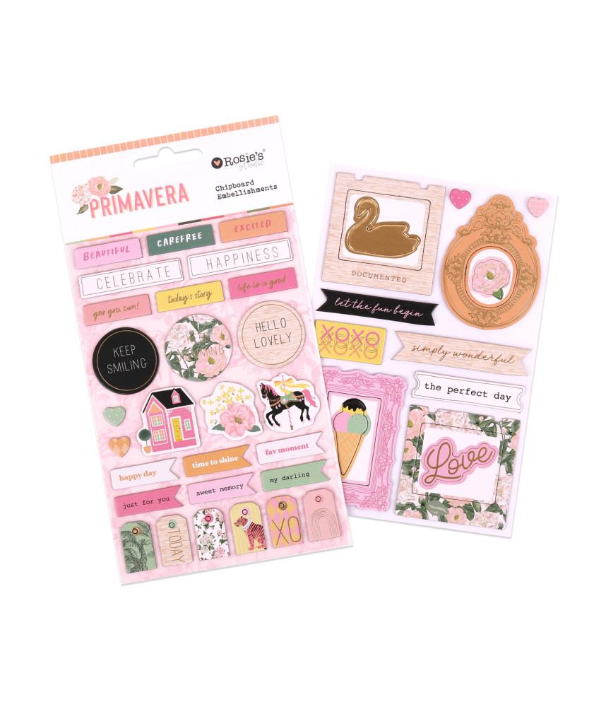 Rosies Studio - Primavera Chipboard Embellishments