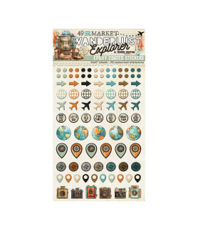 49 And Market - Wanderlust Explorer Epoxy Coated Stickers