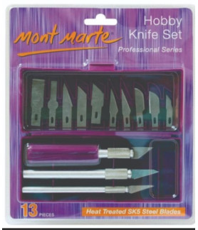 Mont Marte - Hobby Knife Set Professional Series Heat Treated Steel Blades
