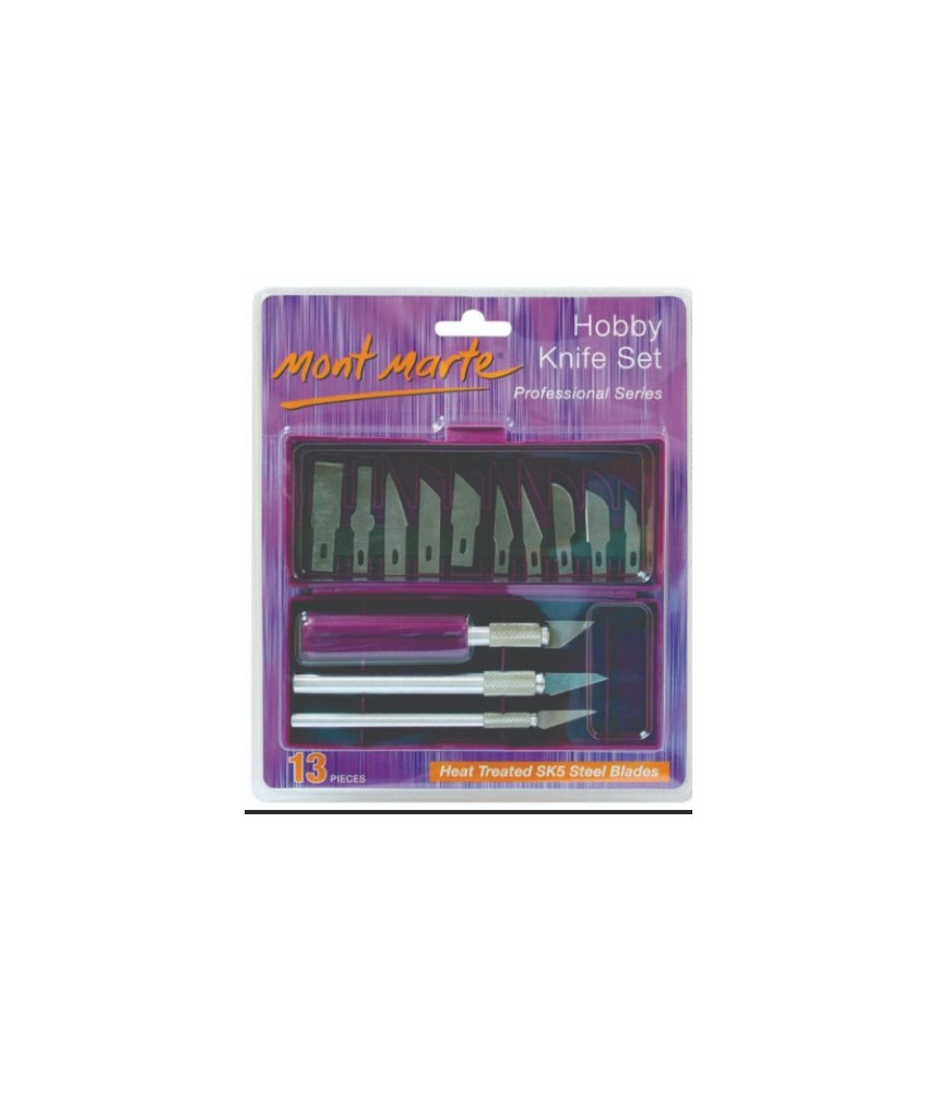 Mont Marte - Hobby Knife Set Professional Series Heat Treated Steel Blades