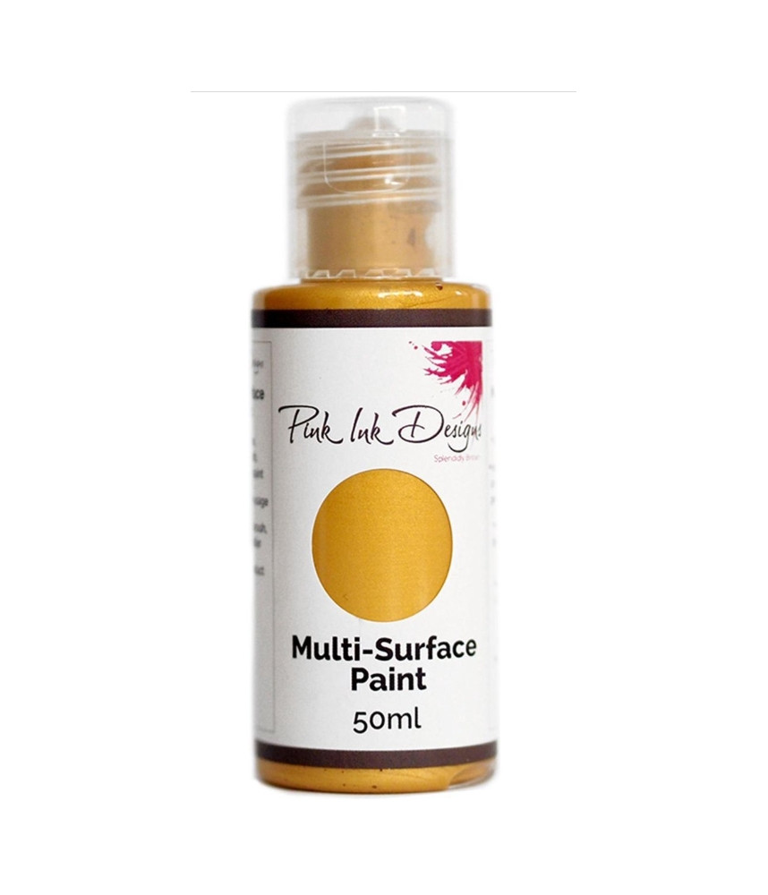 Pink Ink Design - Multi Surface Paint 50ml - Vintage Gold Lustre