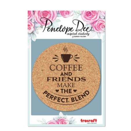 Penelope Dee - Cork Coaster Mocha