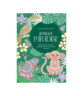 Adult Colouring Book -Jungle Paradise (40 Sheets)