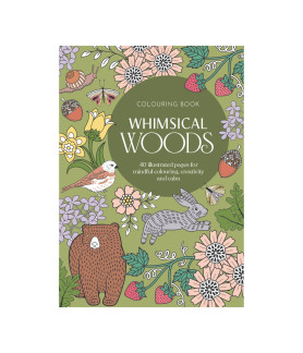 Adult Colouring Book -Whimsical Woods (40 Sheets)
