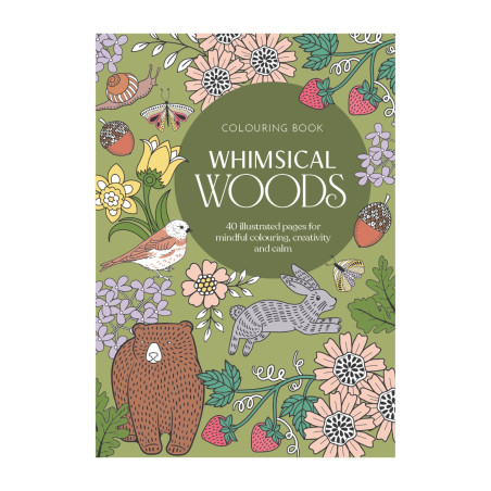 Adult Colouring Book -Whimsical Woods (40 Sheets)