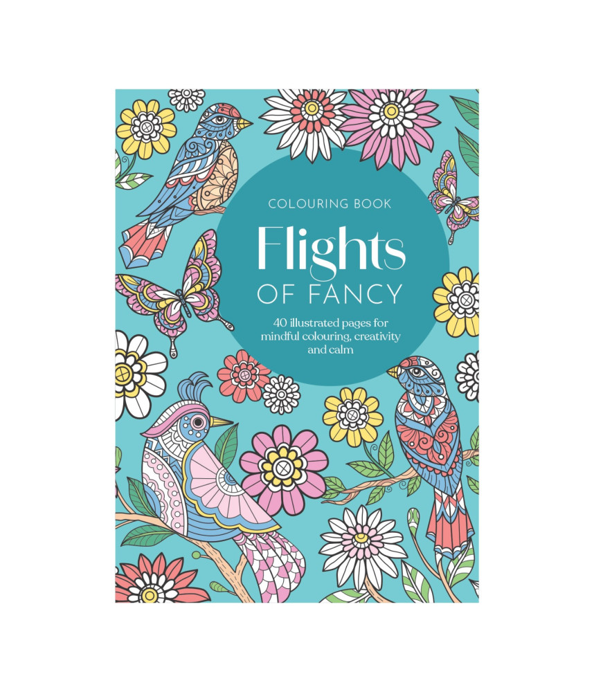 Adult Colouring Book -Flights of Fancy (40 Sheets)