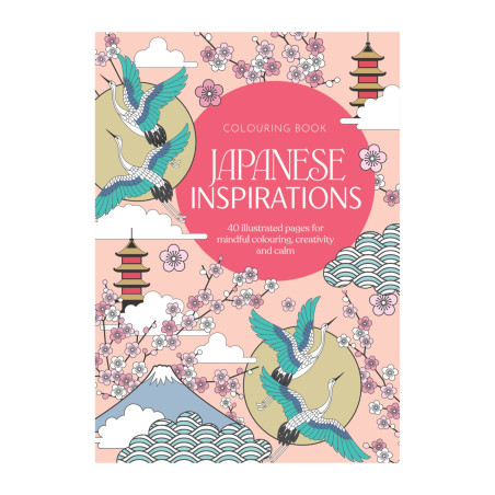 Adult Colouring Book -Japanese Inspirations (40 Sheets)