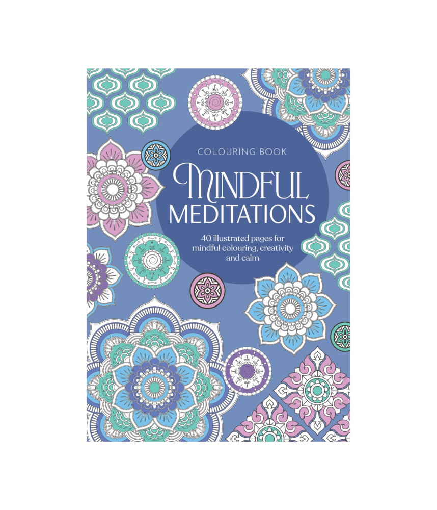 Adult Colouring Book - Mindful Mediations (40 Sheets)
