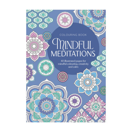 Adult Colouring Book - Mindful Mediations (40 Sheets)