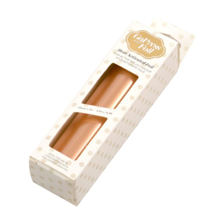 Couture Creations GoPress Heat Activated Foil - Gold (Rose Matte Finish) - 125mm x 5m