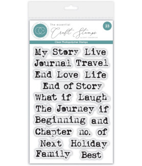 Craft Consortium Photopolymer Stamp Set - Journal Sentiments