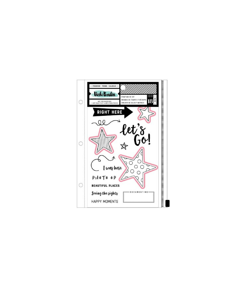 Vicki Boutin Clear Stamp & Cutting Die Set - Let's Wander Let's Go