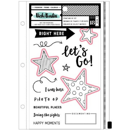 Vicki Boutin Clear Stamp & Cutting Die Set - Let's Wander Let's Go