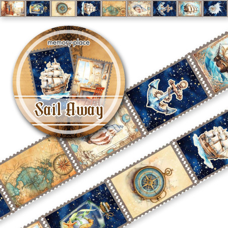 Memory Place Washi Tape - Sail Away (Japanese made)